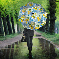 Sicily Italy Lemon Maiolica Umbrella Sicilian Citrus Tile Mediterranean Art