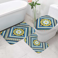 Sicily Italy Carretto Siciliano Bathroom Set Azure Sicilian Cart Wheel Pattern