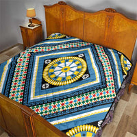 Sicily Italy Carretto Siciliano Quilt Azure Sicilian Cart Wheel Pattern