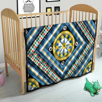 Sicily Italy Carretto Siciliano Quilt Azure Sicilian Cart Wheel Pattern