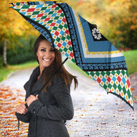 Sicily Italy Carretto Siciliano Umbrella Azure Sicilian Cart Wheel Pattern