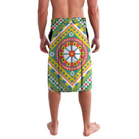 Sicily Italy Carretto Siciliano Lavalava Green Sicilian Cart Wheel Pattern
