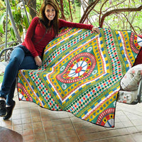 Sicily Italy Carretto Siciliano Quilt Green Sicilian Cart Wheel Pattern