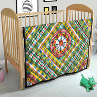 Sicily Italy Carretto Siciliano Quilt Green Sicilian Cart Wheel Pattern