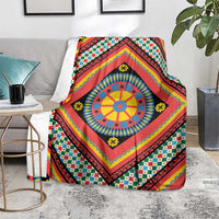 Sicily Italy Carretto Siciliano Blanket Red Sicilian Cart Wheel Pattern