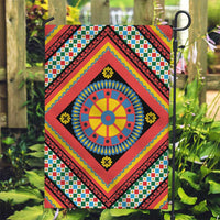 Sicily Italy Carretto Siciliano Garden Flag Red Sicilian Cart Wheel Pattern