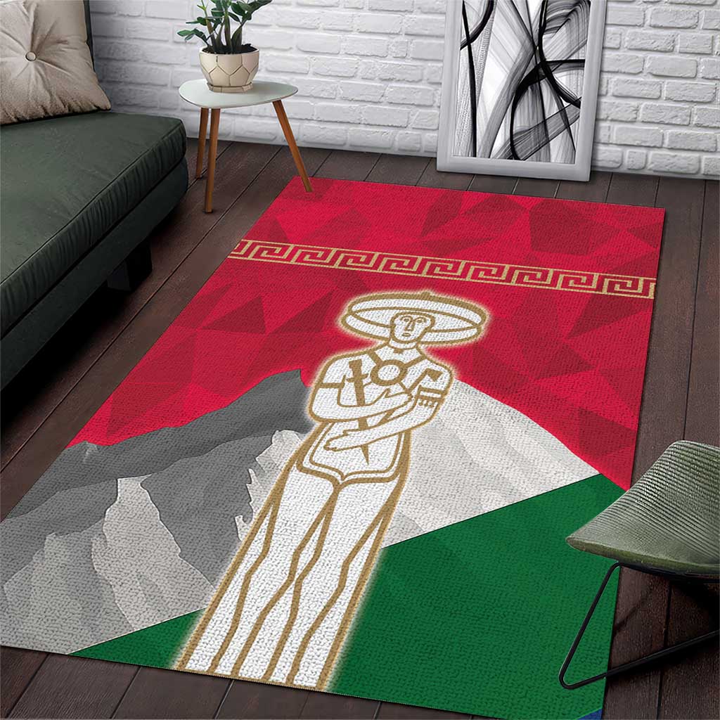 Italy Abruzzo Area Rug Emblem With Flag Style - Wonder Print Shop