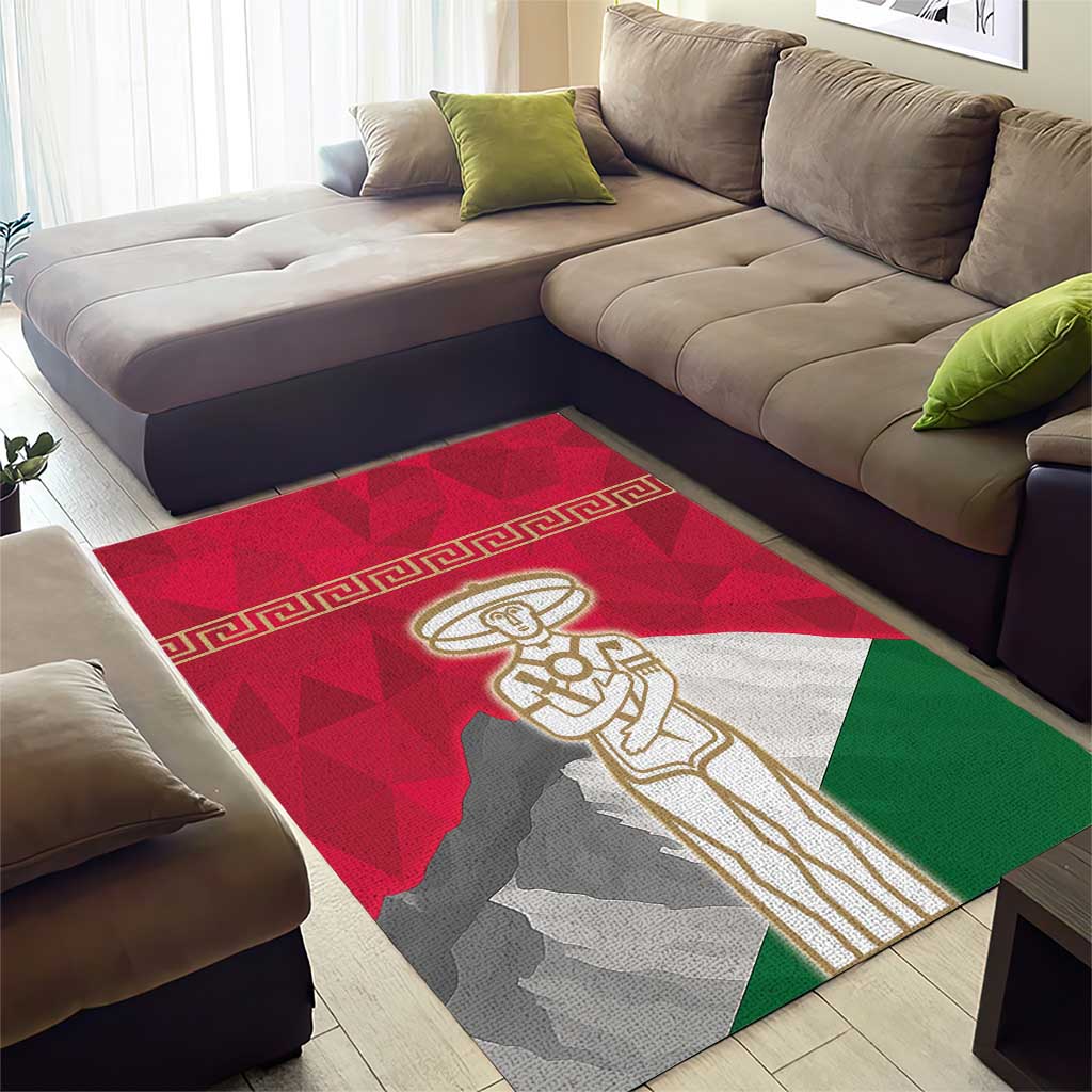 Italy Abruzzo Area Rug Emblem With Flag Style - Wonder Print Shop