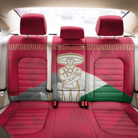 Italy Abruzzo Back Car Seat Cover Emblem With Flag Style - Wonder Print Shop