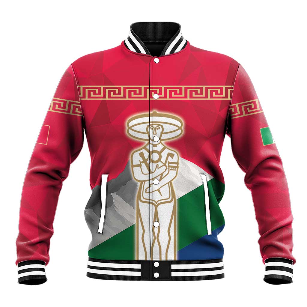 Italy Abruzzo Baseball Jacket Emblem With Flag Style LT19