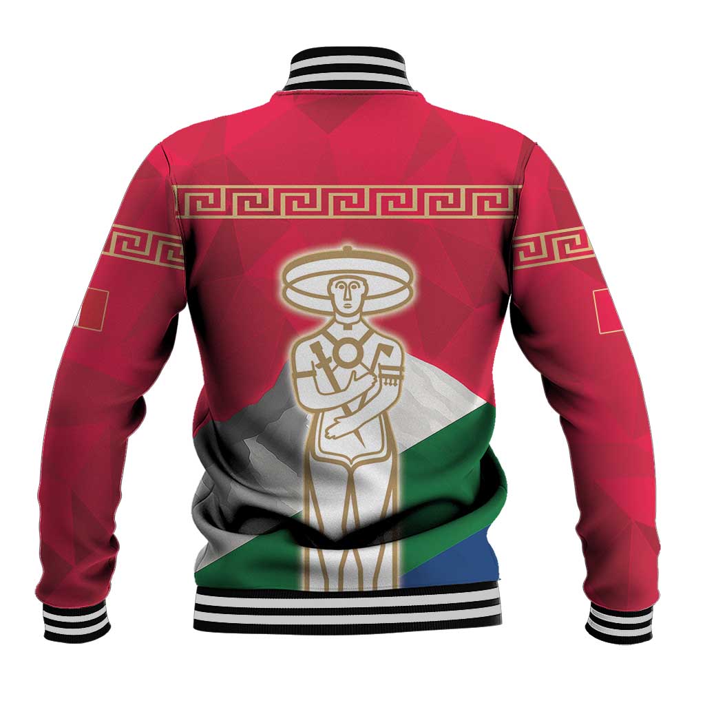 Italy Abruzzo Baseball Jacket Emblem With Flag Style LT19