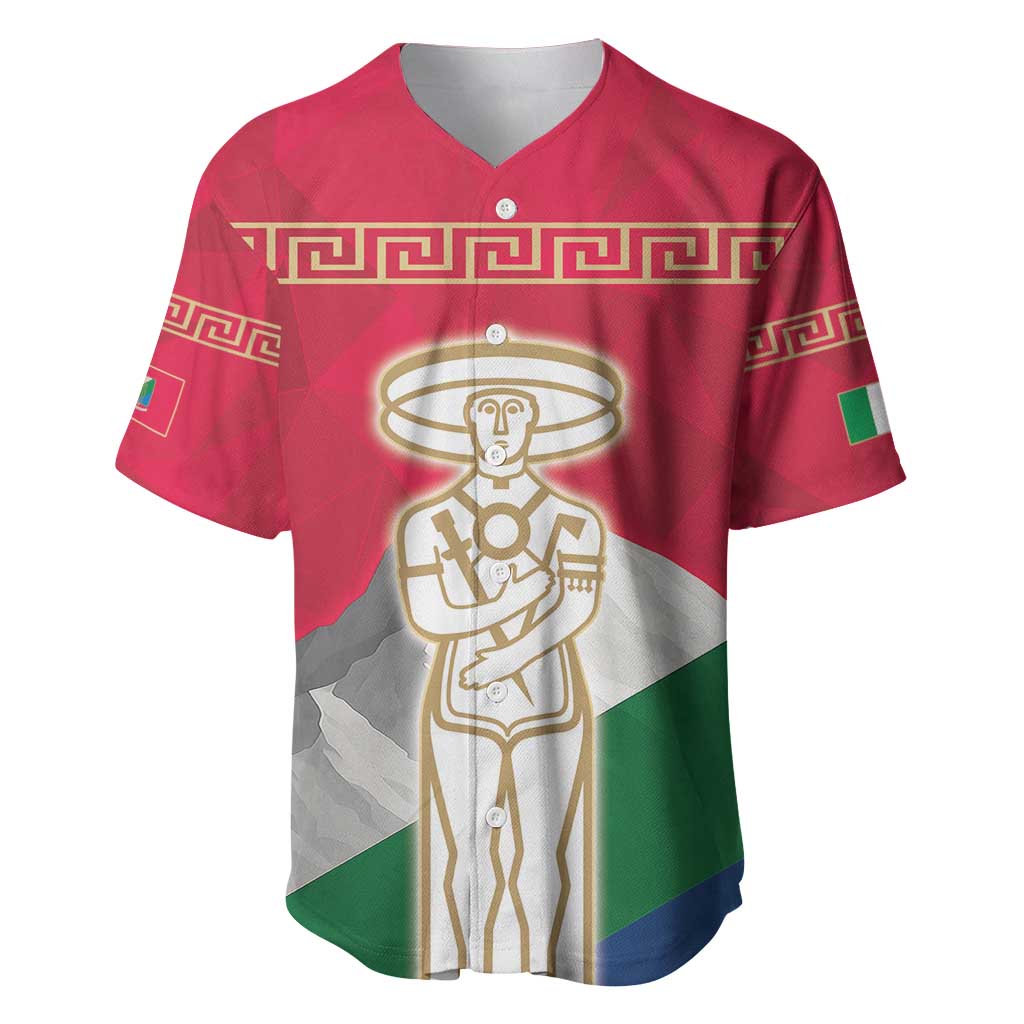 Italy Abruzzo Baseball Jersey Emblem With Flag Style LT19