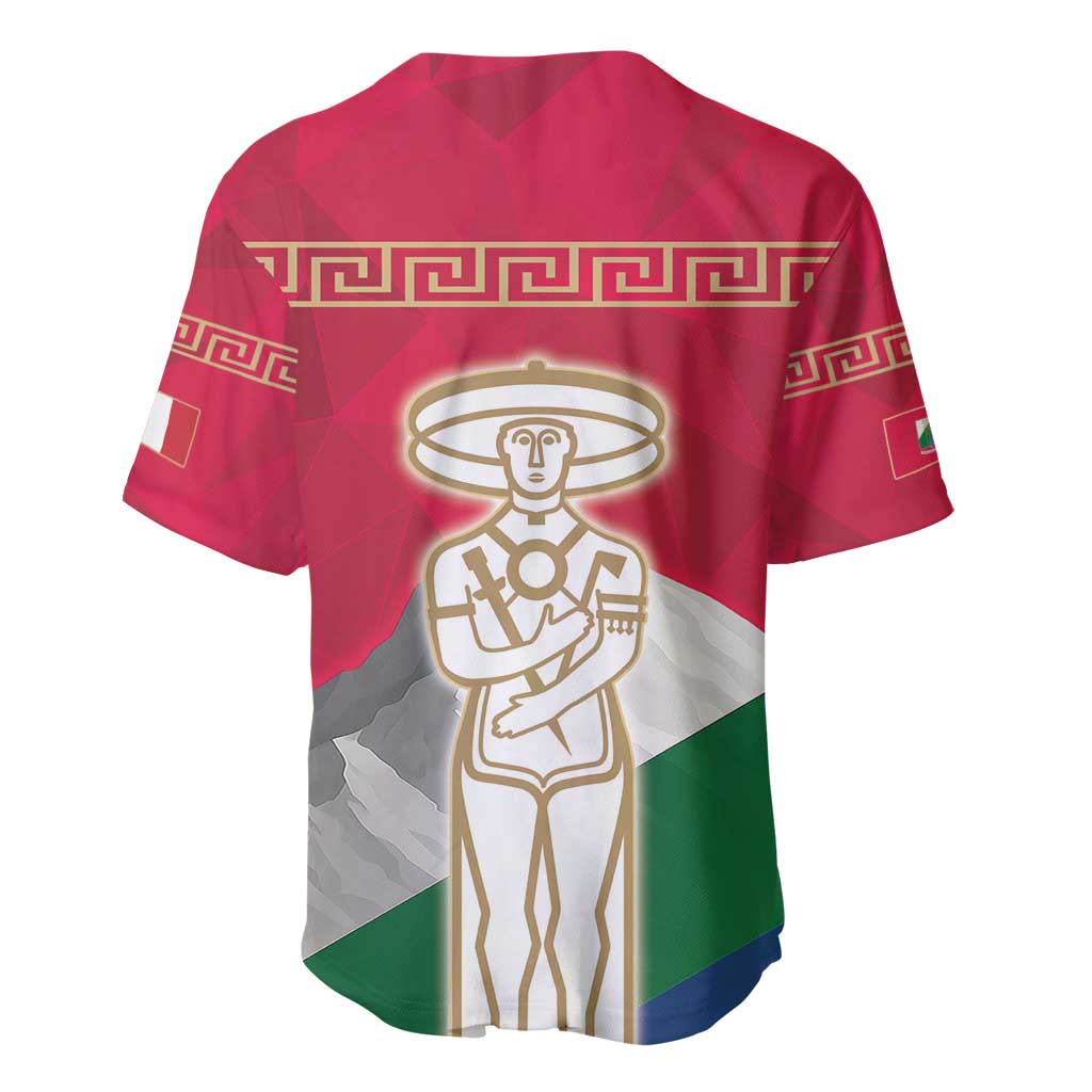 Italy Abruzzo Baseball Jersey Emblem With Flag Style LT19