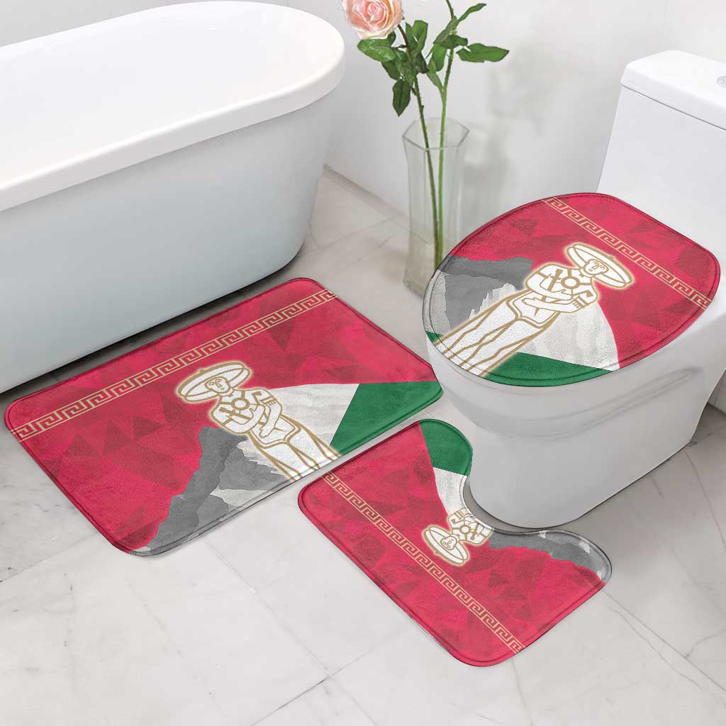Italy Abruzzo Bathroom Set Emblem With Flag Style - Wonder Print Shop
