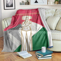 Italy Abruzzo Blanket Emblem With Flag Style - Wonder Print Shop