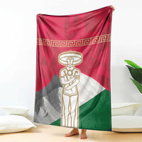 Italy Abruzzo Blanket Emblem With Flag Style - Wonder Print Shop