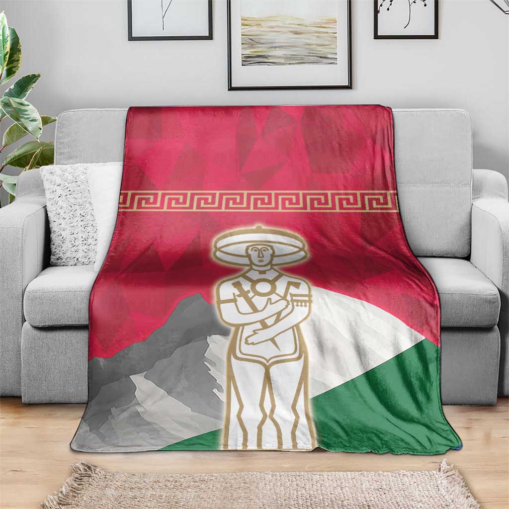 Italy Abruzzo Blanket Emblem With Flag Style - Wonder Print Shop