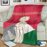 Italy Abruzzo Blanket Emblem With Flag Style - Wonder Print Shop