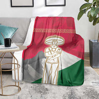 Italy Abruzzo Blanket Emblem With Flag Style - Wonder Print Shop