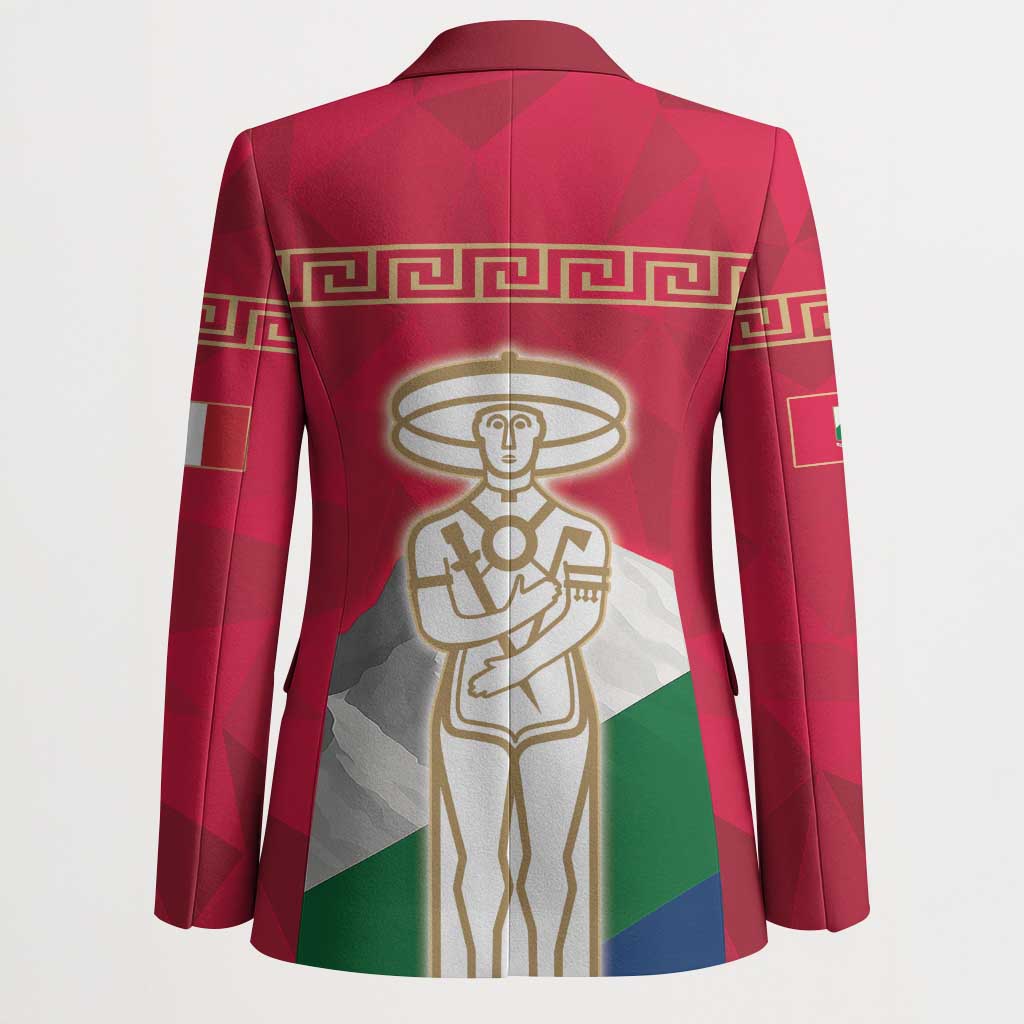 Italy Abruzzo Blazer Emblem With Flag Style - undefined