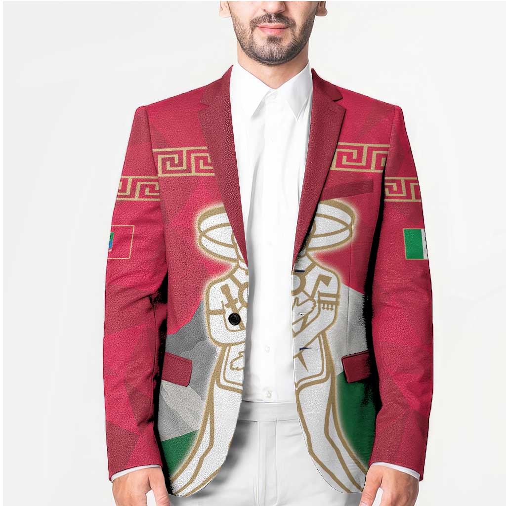 Italy Abruzzo Blazer Emblem With Flag Style - undefined