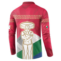 Italy Abruzzo Button Sweatshirt Emblem With Flag Style LT19