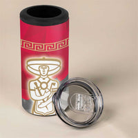 Italy Abruzzo 4 in 1 Can Cooler Tumbler Emblem With Flag Style - Wonder Print Shop