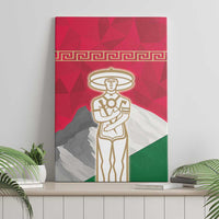 Italy Abruzzo Canvas Wall Art Emblem With Flag Style - Wonder Print Shop