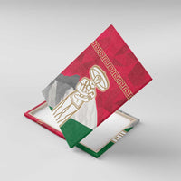 Italy Abruzzo Canvas Wall Art Emblem With Flag Style - Wonder Print Shop