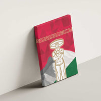 Italy Abruzzo Canvas Wall Art Emblem With Flag Style - Wonder Print Shop