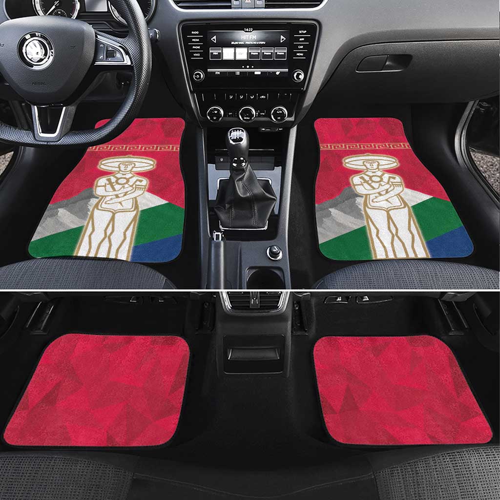 Italy Abruzzo Car Mats Emblem With Flag Style - Wonder Print Shop
