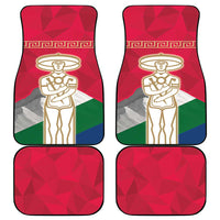 Italy Abruzzo Car Mats Emblem With Flag Style - Wonder Print Shop
