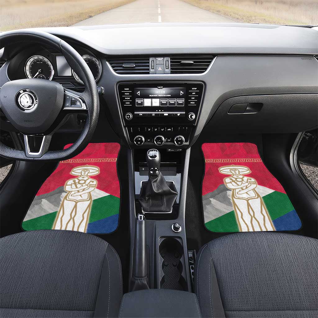 Italy Abruzzo Car Mats Emblem With Flag Style - Wonder Print Shop