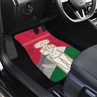 Italy Abruzzo Car Mats Emblem With Flag Style - Wonder Print Shop