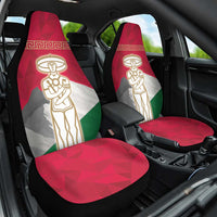 Italy Abruzzo Car Seat Cover Emblem With Flag Style - Wonder Print Shop