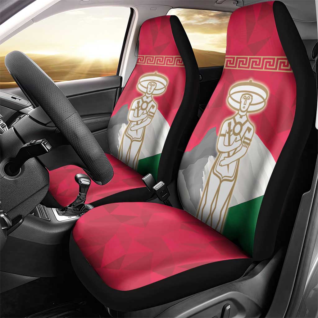 Italy Abruzzo Car Seat Cover Emblem With Flag Style - Wonder Print Shop