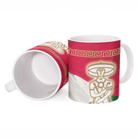 Italy Abruzzo Ceramic Mug Emblem With Flag Style - Wonder Print Shop