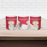 Italy Abruzzo Ceramic Mug Emblem With Flag Style - Wonder Print Shop