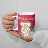 Italy Abruzzo Ceramic Mug Emblem With Flag Style - Wonder Print Shop