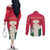Italy Abruzzo Couples Matching Off The Shoulder Long Sleeve Dress and Long Sleeve Button Shirt Emblem With Flag Style LT19