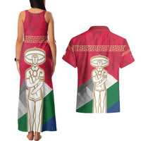 Italy Abruzzo Couples Matching Tank Maxi Dress and Hawaiian Shirt Emblem With Flag Style LT19