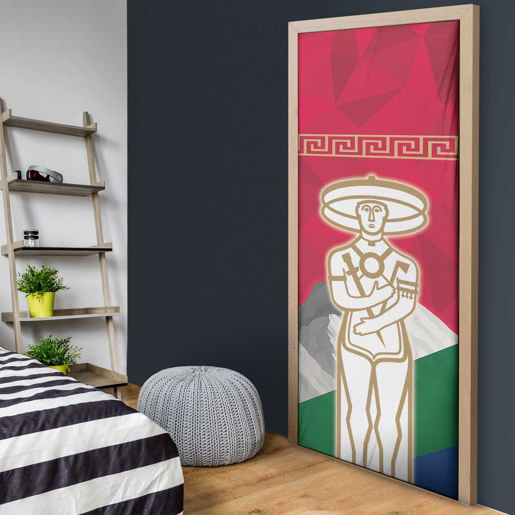 Italy Abruzzo Door Cover Emblem With Flag Style - Wonder Print Shop