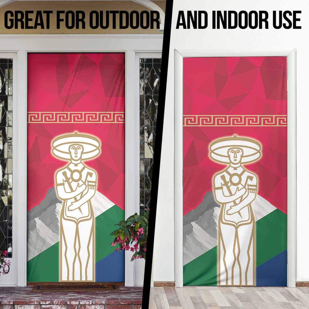 Italy Abruzzo Door Cover Emblem With Flag Style - Wonder Print Shop