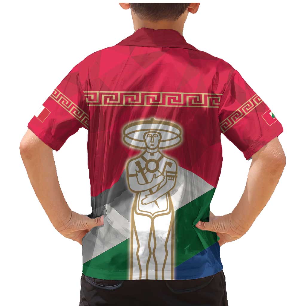 Italy Abruzzo Family Matching Mermaid Dress and Hawaiian Shirt Emblem With Flag Style LT19