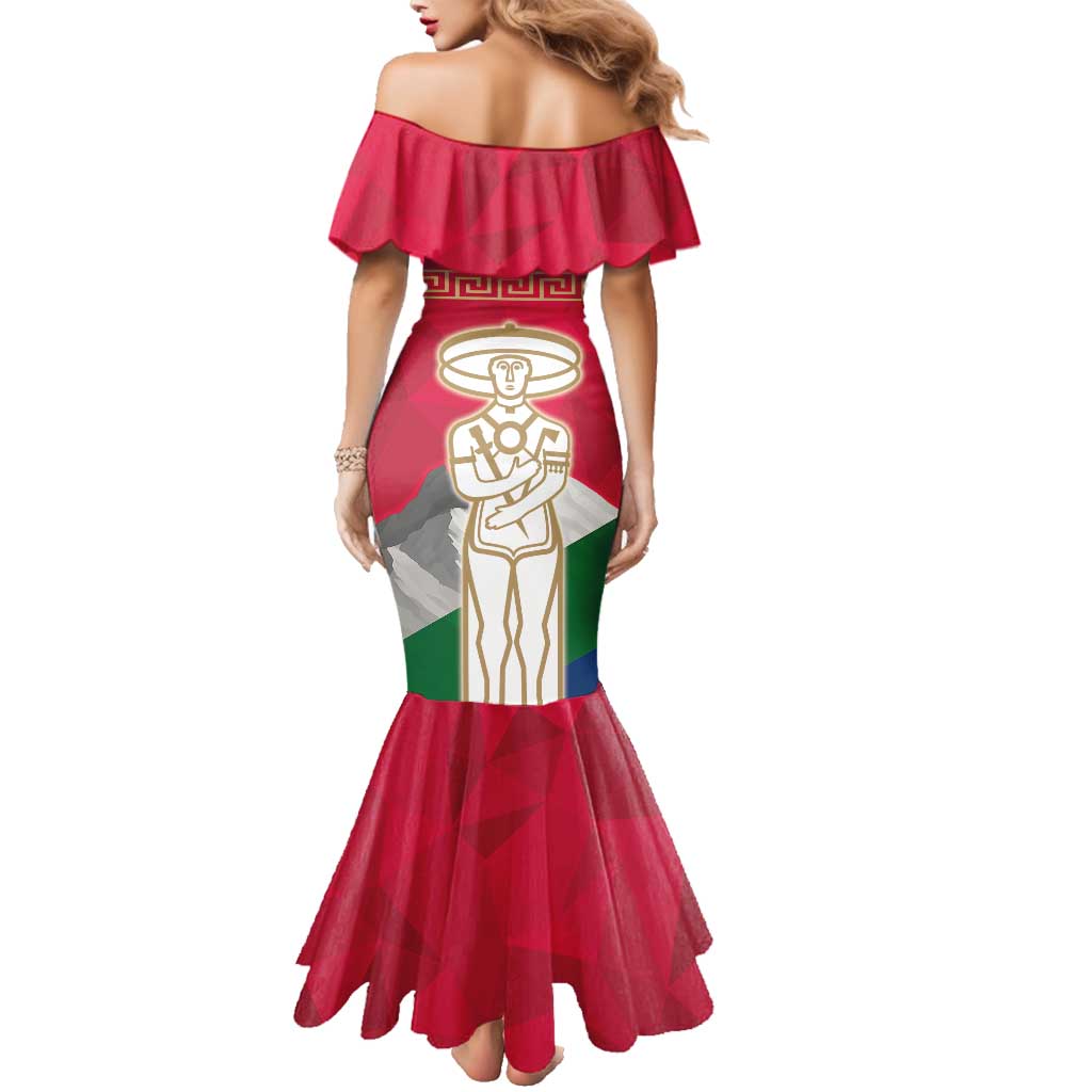 Italy Abruzzo Family Matching Mermaid Dress and Hawaiian Shirt Emblem With Flag Style LT19