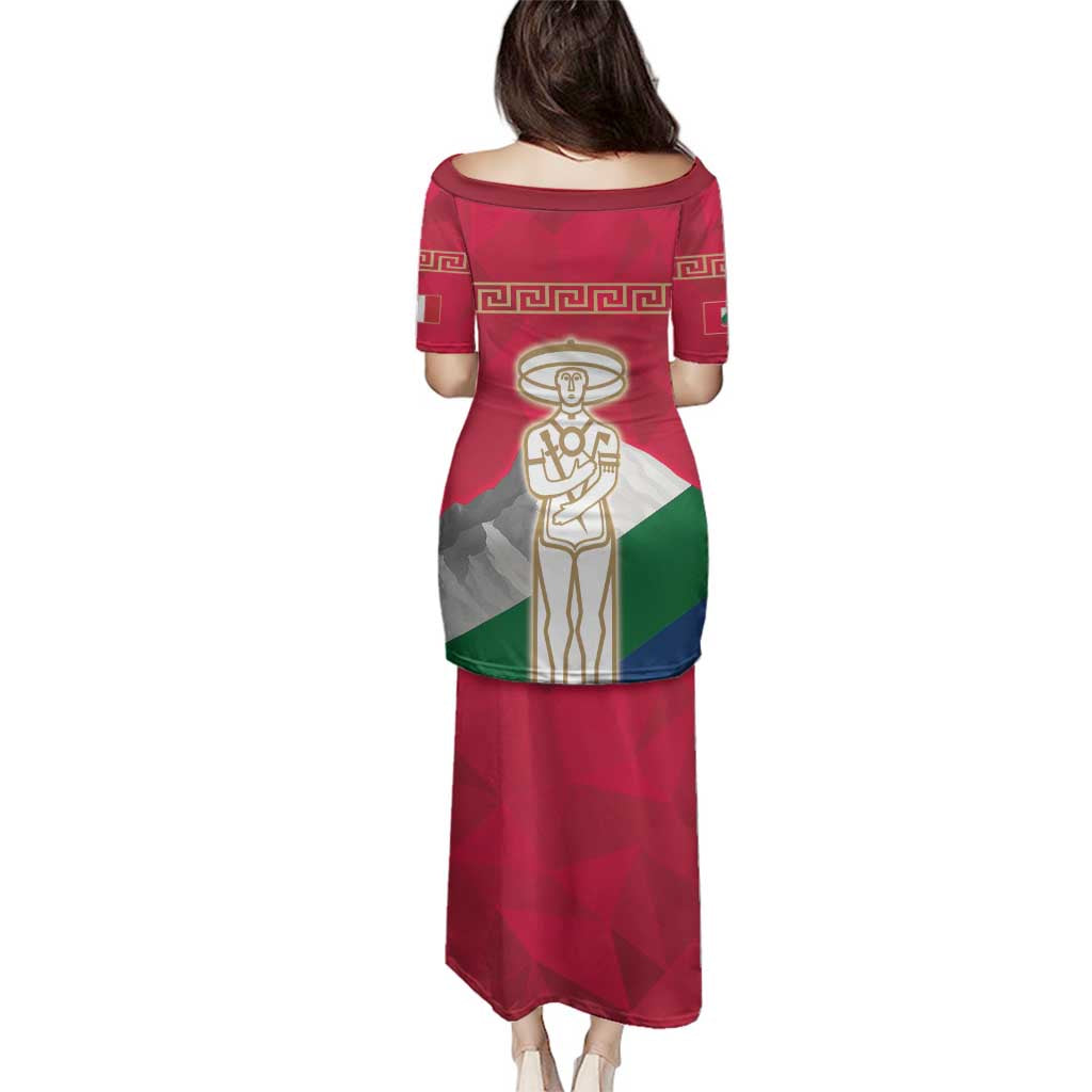 Italy Abruzzo Family Matching Puletasi and Hawaiian Shirt Emblem With Flag Style LT19