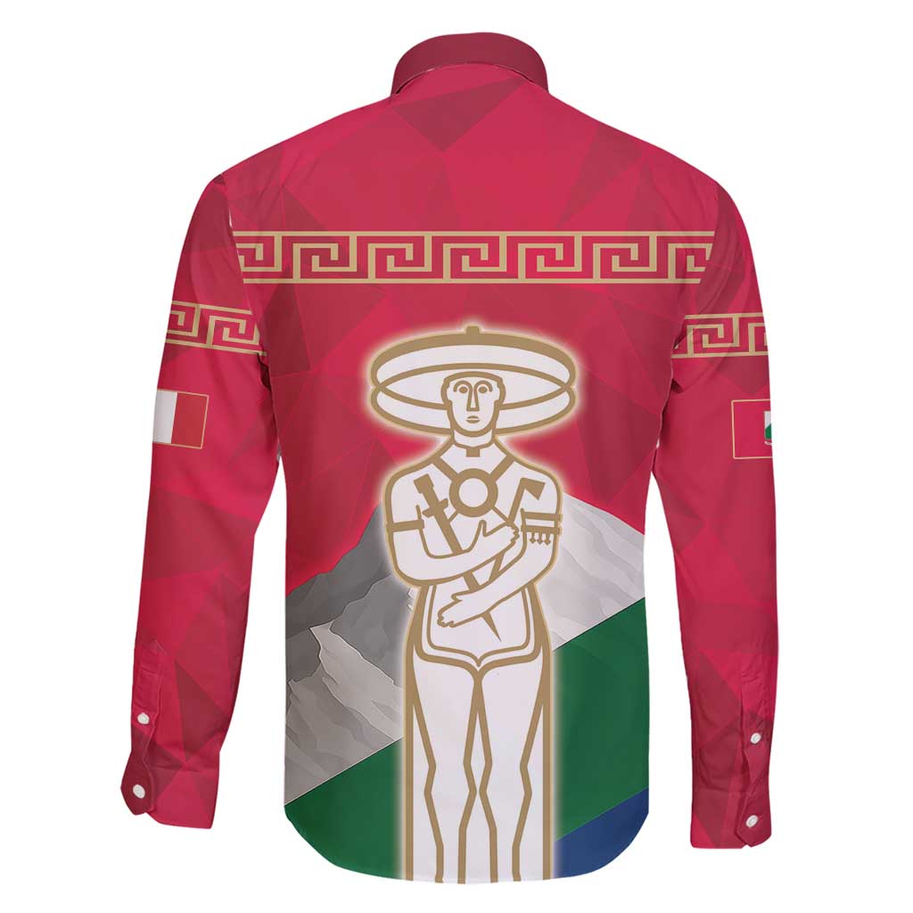 Italy Abruzzo Family Matching Short Sleeve Bodycon Dress and Hawaiian Shirt Emblem With Flag Style LT19