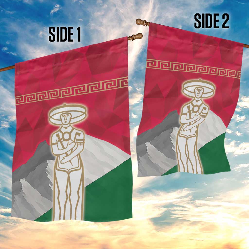 Italy Abruzzo Garden Flag Emblem With Flag Style - Wonder Print Shop