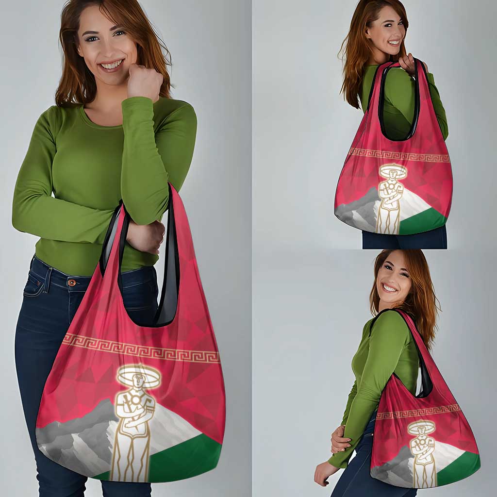 Italy Abruzzo Grocery Bag Emblem With Flag Style - Wonder Print Shop