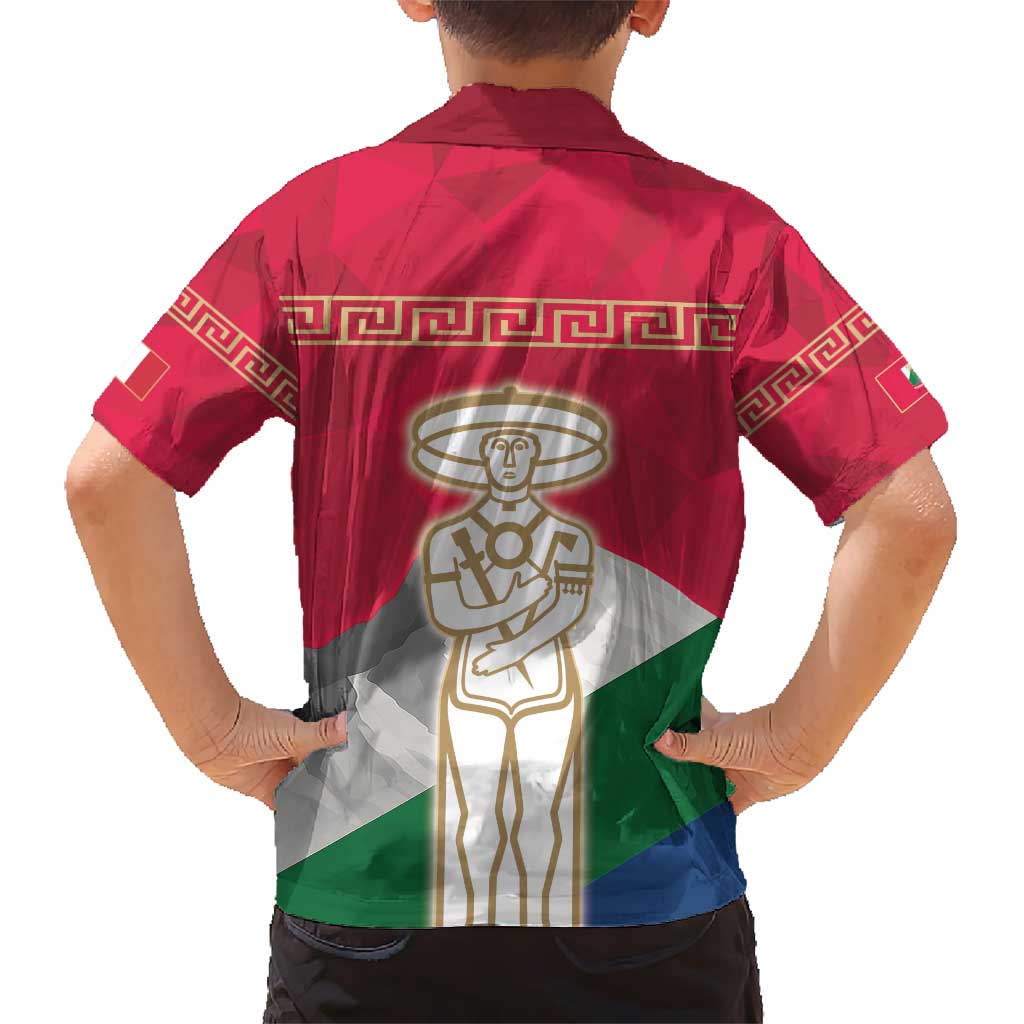 Italy Abruzzo Hawaiian Shirt Emblem With Flag Style LT19